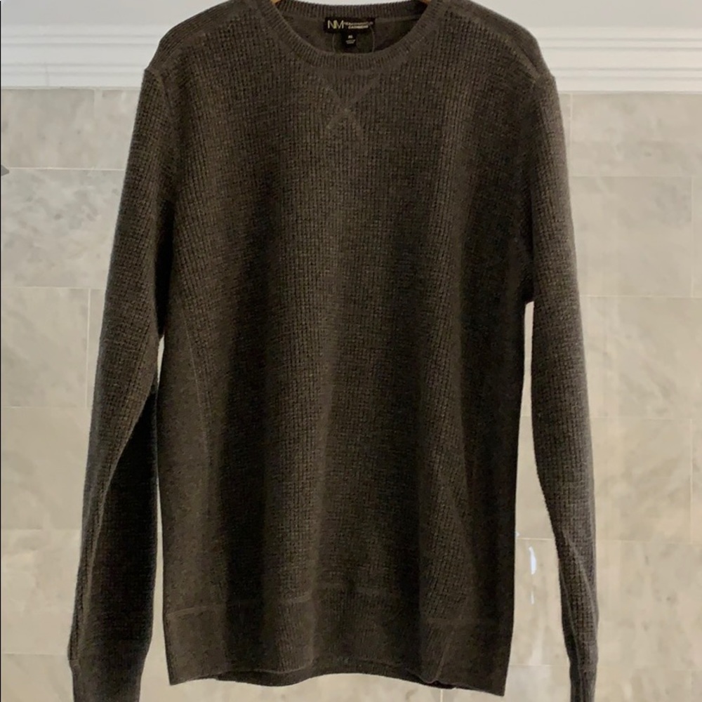 NWT Neiman Marcus Waffle Cashmere Sweater